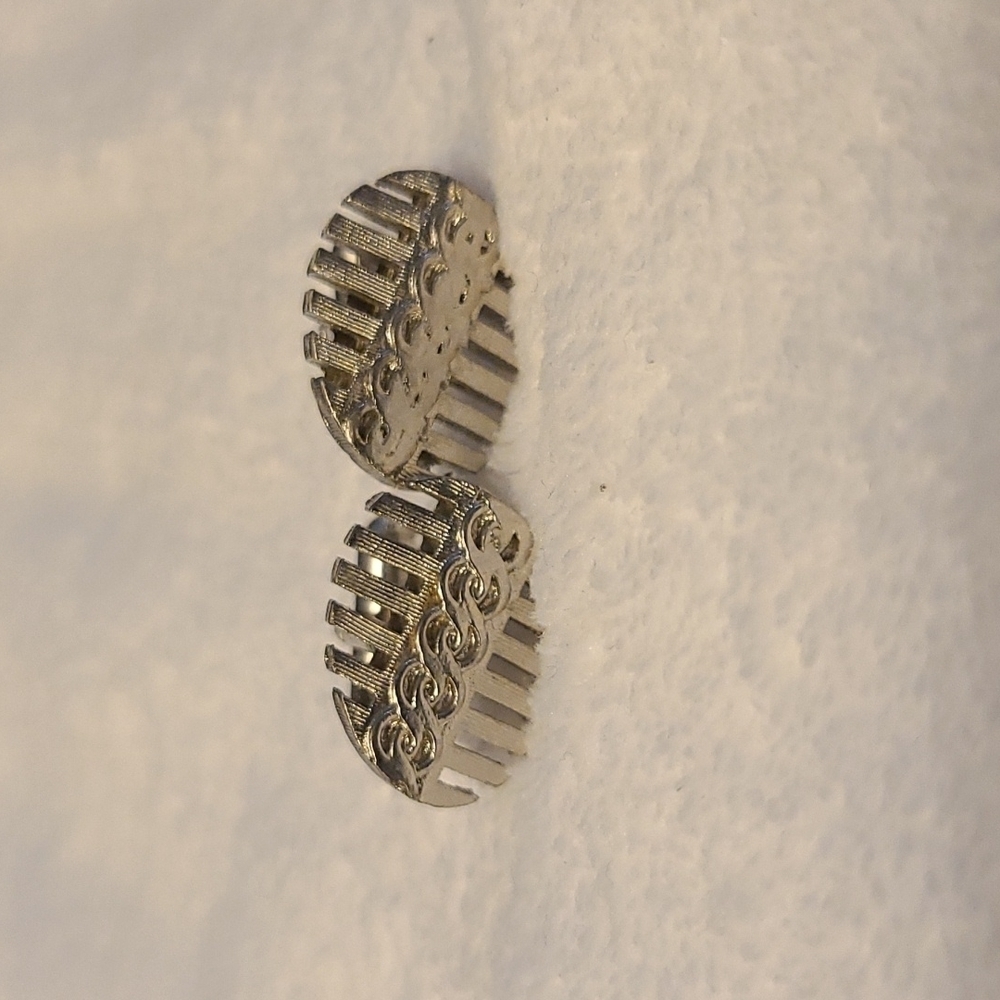 Cufflinks vintage silver color